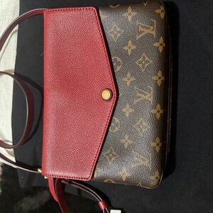 Louis Vuitton Red and Brown twice Monogram Crossbody bag